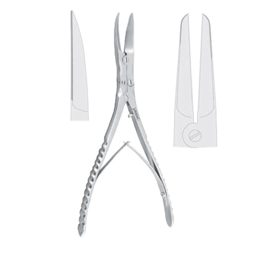 [FC.339.010|--|F60-970-01R|R60-970-01R] Scissors nasal ridge cutting Obwegeser straight 215mm