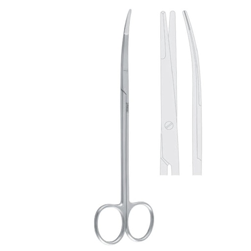[FC.341.205|--|F60-977-20R|R60-977-20R] Scissors undermining Obwegeser curved 205mm