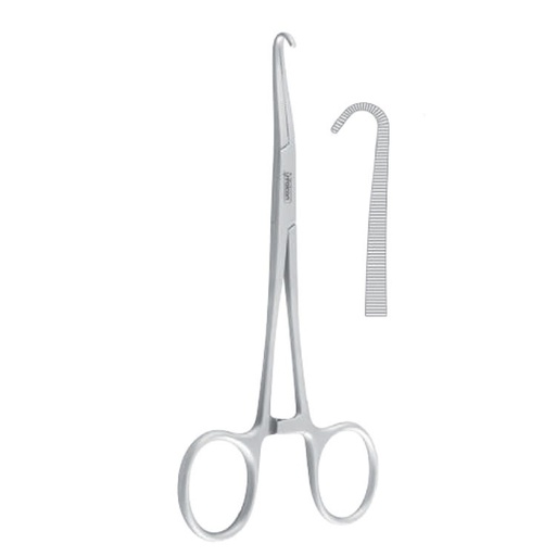 [FC.381.020|--|F62-165-02R|R62-165-02R] Forceps wire catching Sailer large-curved 155mm