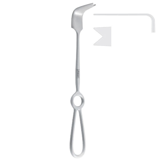 [FC.392.235|--|F62-195-23R|R62-195-23R] Retractor nasal bridge Sailer 50x15/20mm, 235mm