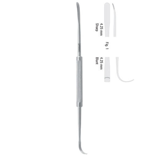 [FC.400.010|--|F62-251-01R|R62-251-01R] Elevator periosteal double ended Steinberg fig.1, 195mm