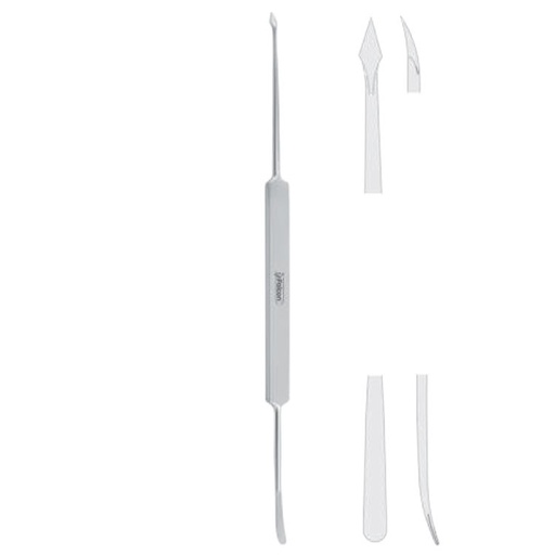 [FC.402.225|--|F62-255-22R|R62-255-22R] Elevator periosteal double ended Steinberg-Cottle 225mm