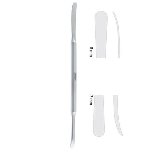 [FC.403.195|--|F62-257-19R|R62-257-19R] Elevator periosteal double ended Steinberg-Seldin 195mm