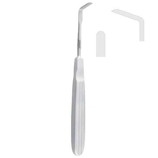 [FC.423.010|--|F62-311-15R|R62-311-15R] Elevator periosteal Steinhauser sharp 15x5mm, 160mm