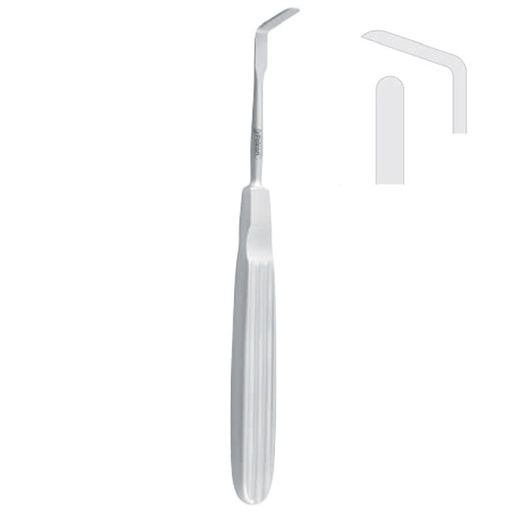 [FC.423.020|--|F62-311-20R|R62-311-20R] Elevator periosteal Steinhauser sharp 20x5mm, 165mm