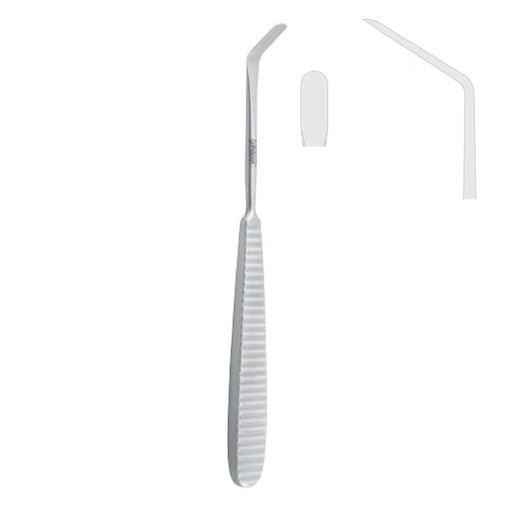 [FC.424.010|40-529-01|F62-313-12R|R62-313-12R] Elevator periosteal Steinhauser sharp 12x6mm, 160mm
