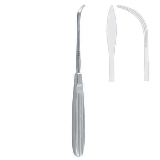 [FC.426.185|40-541-18|F62-323-18R|R62-323-18R] Elevator-explorer Steinhauser blunt curved 5mm, 185mm