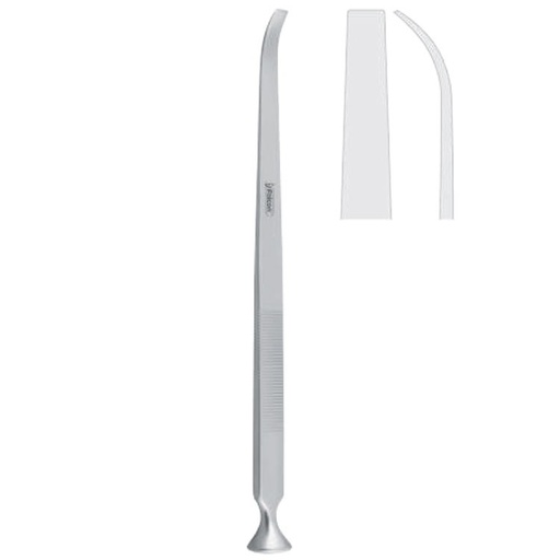 [FC.431.050|40-531-05 |F62-355-05R|R62-355-05R] Osteotome orbital Steinhauser curved 5mm, 175mm