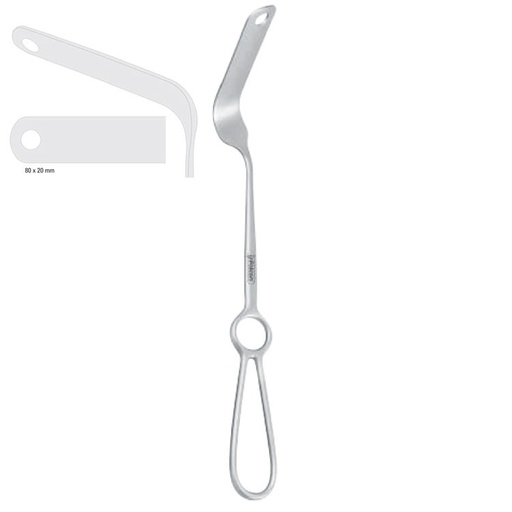 [FC.433.010|--|F62-365-01R|R62-365-01R] Retractor cheek Steinhauser left 235mm