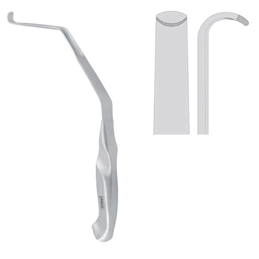 [FC.435.290|--|F62-373-29R|R62-373-29R] Retractor mandibular channel Steinhauser 290mm