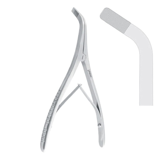 [FC.489.170|46-272-18|F62-795-17R|R62-795-17R] Forceps bone spreading Tessier angled 170mm