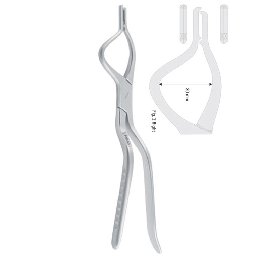 [FC.491.020|46-181-02|F62-805-02R|R62-805-02R] Forceps disimpaction Tessier child right 220mm
