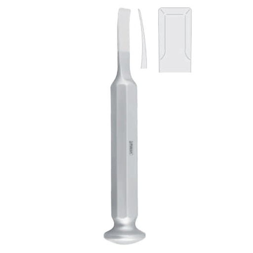 [FC.503.100|46-253-10|F62-871-10R|R62-871-10R] Osteotome bone graft Tessier curved 10mm, 160mm