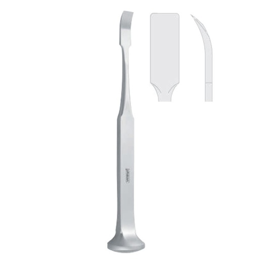[FC.521.090|--|F62-903-09R|R62-903-09R] Osteotome pterygomaxillary Tessier-kawamoto curved 9mm, 180mm