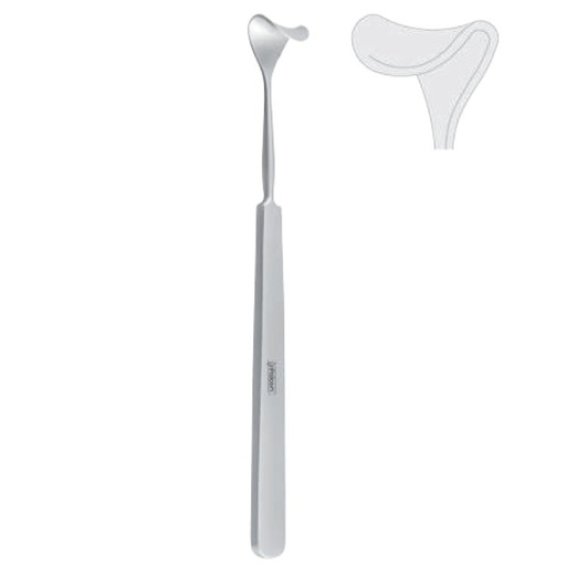 [FC.526.030|--|F62-915-20R|R62-915-20R] Retractor orbital/eye lid Tessier 20mm, 150mm