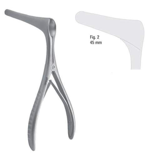[FC.544.020|--|F62-965-02R|R62-965-02R] Specula nasal Tessier fig.2, 140mm