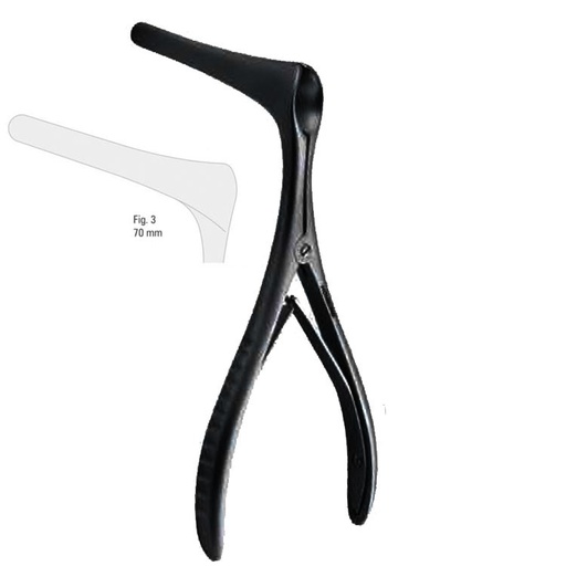 [FC.544.030B|46-241-70|F62-965-03B|R62-965-03B] Specula nasal Tessier fig.3, 140mm black