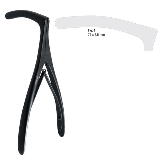 [FC.545.040B|46-245-75|F62-967-04B|R62-967-04B] Specula/dilator nasal Tessier fig.4, 170mm black
