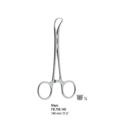 [FB.708.140] Forceps tongue Mayo 140mm