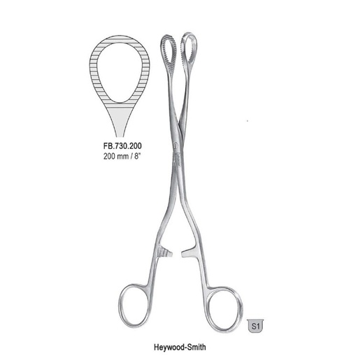 [FB.730.200] Forceps organ grasping Heywood-Smith 200mm