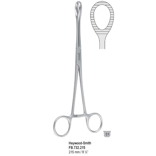 [FB.732.215] Forceps organ grasping Heywood-Smith 215mm