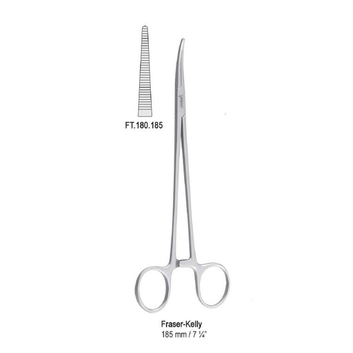 [FT.180.185] Forceps artery Fraser-Kelly straight 185mm