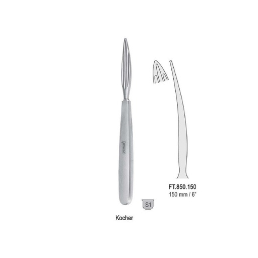 [FT.850.150] Goitre enucleator Kocher 150mm