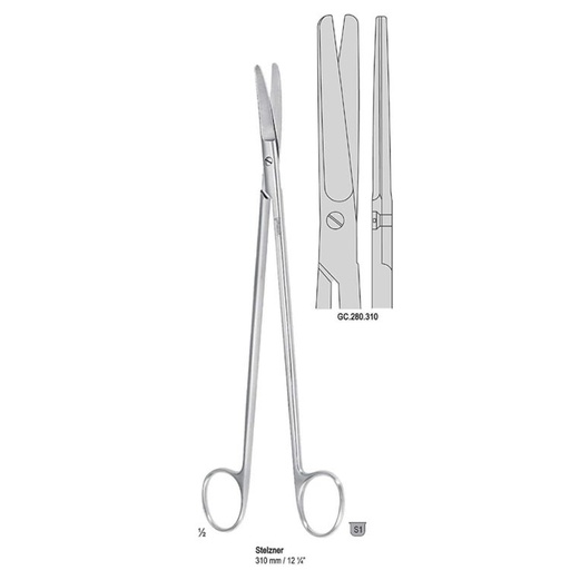 [GC.280.310] Scissors Rectal Stelzner straight 310mm