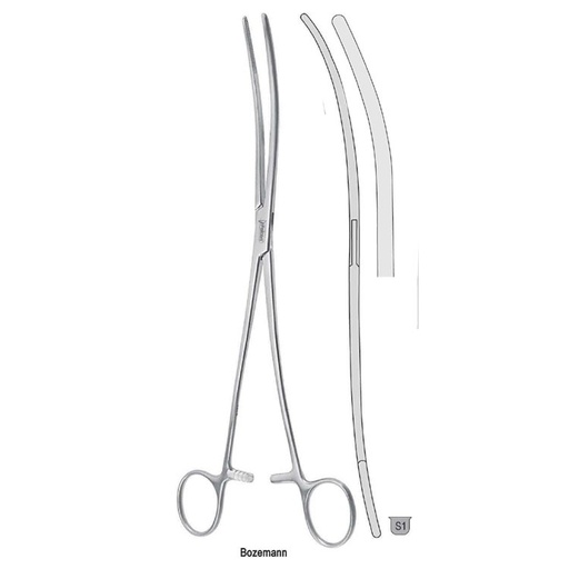 [GN.451.260] Forceps dressing Bozemann plain s-shape 260mm