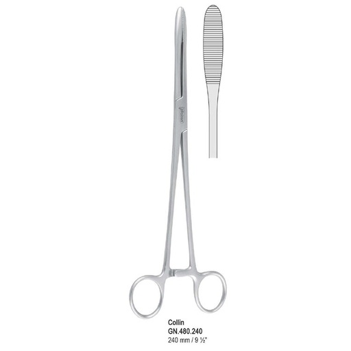 [GN.480.240] Forceps dressing Collin straight 240mm 