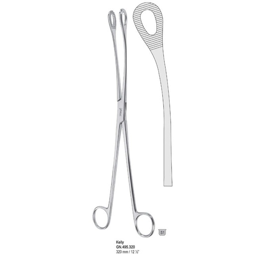 [GN.495.320] Forceps dressing Kelly 320mm