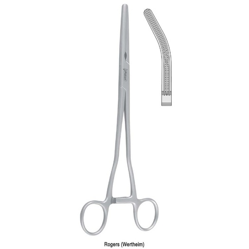 [GN.552.020] Forceps hysterectomy Rogers (Wertheim) atraumatic 235mm, fig. 2