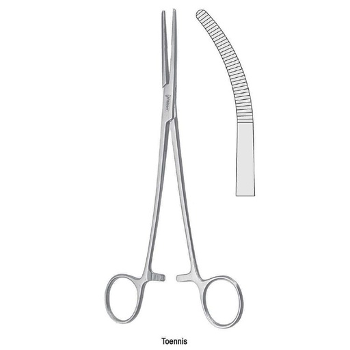 [GN.561.260] Forceps hysterectomy Toennis curved 260mm