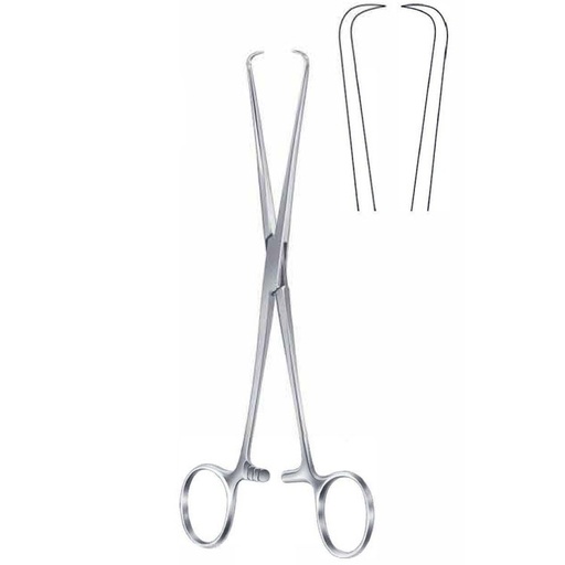 [GN.704.180] Forceps teneculum Barrett 1x1th 180mm