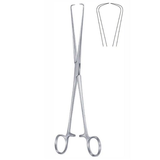 [GN.710.250] Forceps teneculum Braun slender 1x1th 250mm