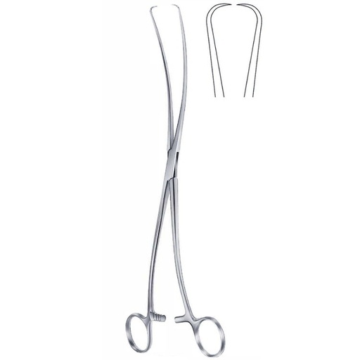[GN.737.280] Forceps teneculum Duplay 1x1th S-Shape 280mm