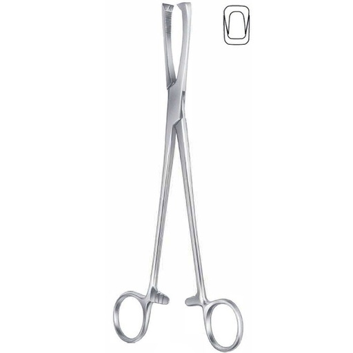 [GN.840.210] Forceps vulsellum Jacobs 2x2th straight 210mm