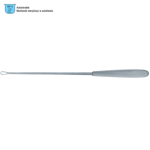 [GO.121.050] Curette uterine Sims malleable sharp fig.00/5x255mm