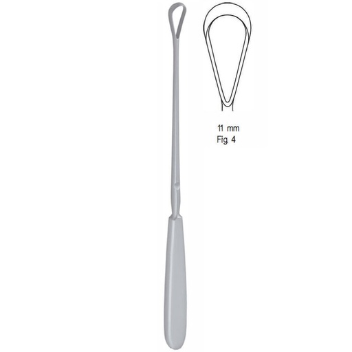 [GO.123.110] Curette uterine Sims malleable blunt fig.4/11x255mm