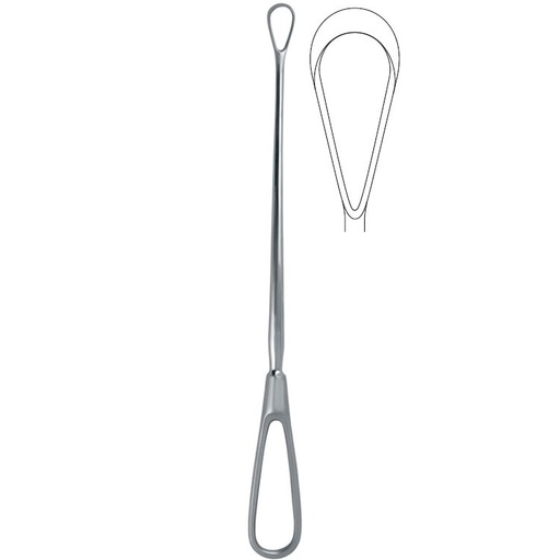 [GO.149.180] Curette uterine Bumm malleable sharp fig.1/18.0x290mm