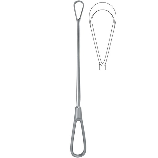 [GO.151.215] Curette uterine Bumm malleable blunt fig.3/21.5x290mm