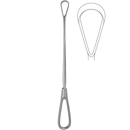 [GO.151.235] Curette uterine Bumm malleable blunt fig.4/23.5x290mm