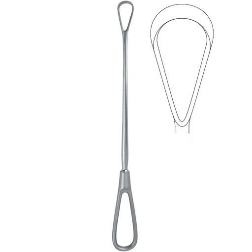 [GO.151.285] Curette uterine Bumm malleable blunt fig.6/28.5x290mm