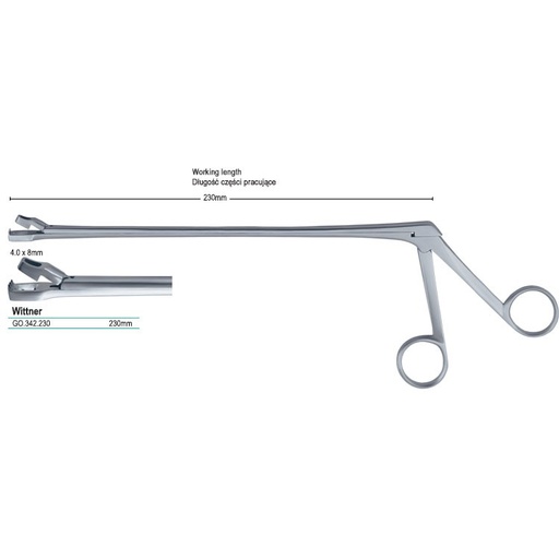[GO.342.230] Forceps biopsy Wittner straight 230mm shaft