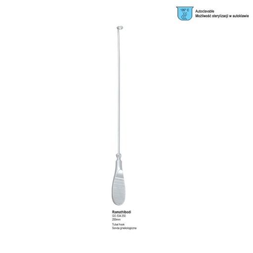 [GO.534.250] Hook tubal Ramathibodi 250mm