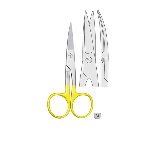 [HF.005.110] Falcon-Cut Scissors pedicure toe nail curved 110mm
