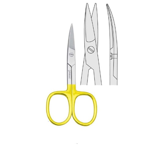 [HF.011.090] Falcon-Cut Scissors manicure finger nail curved 90mm