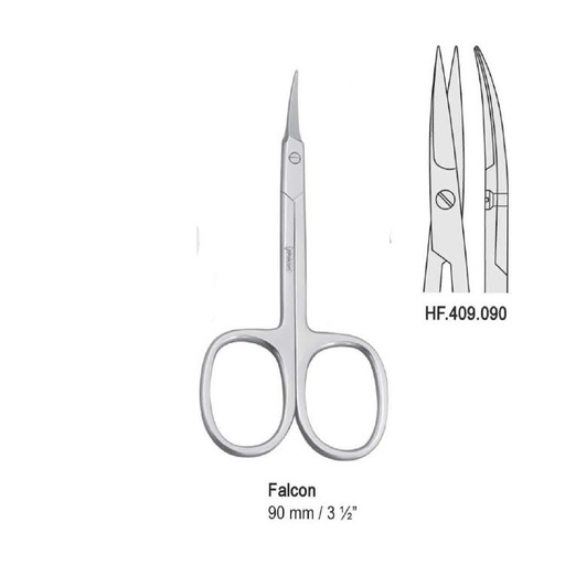 [HF.409.090] Scissors cuticle curved 90mm