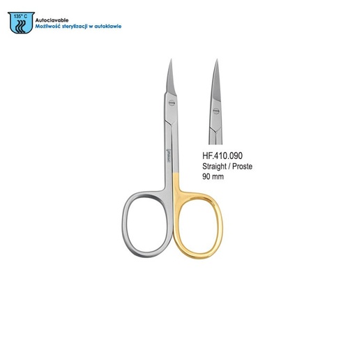 [HF.410.090] Super-Cut Scissors cuticle curved 90mm