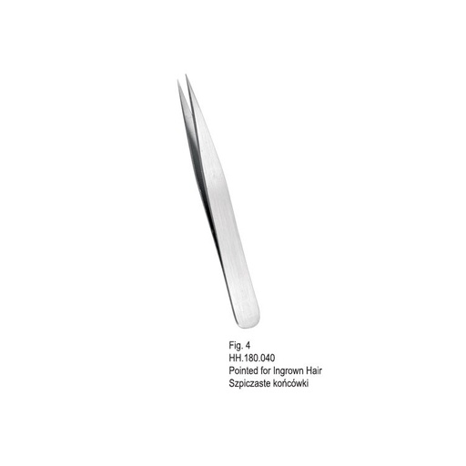 [HH.180.040] Professional Line tweezers Falcon Plain pointed fig. 4